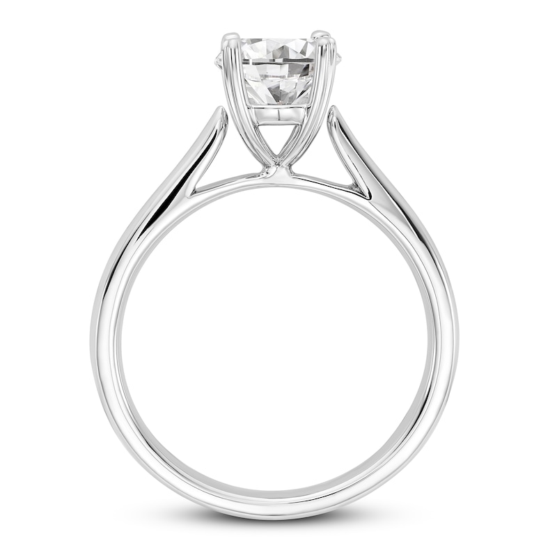 Main Image 2 of Diamond Solitaire Engagement Ring 3/4 ct tw Round 14K White Gold (I1/I)
