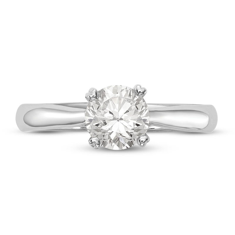 Diamond Solitaire Engagement Ring 1 ct tw Round 14K White Gold (I1/I)