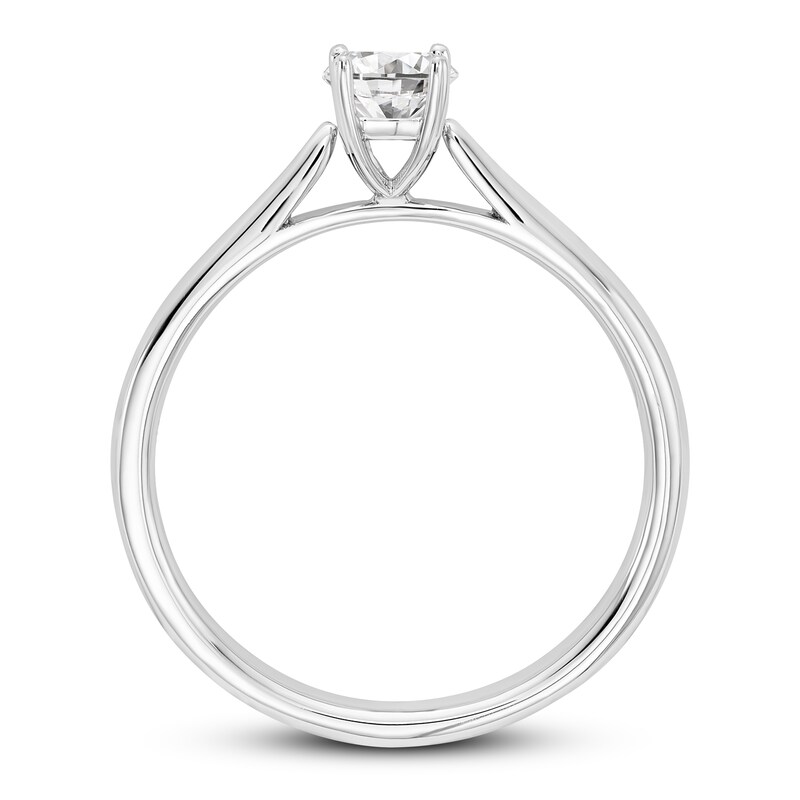 Diamond Solitaire Engagement Ring 1/4 ct tw Round 14K White Gold (I1/I)
