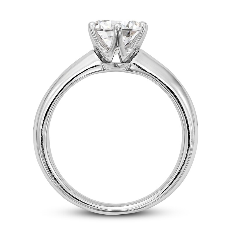 Diamond Solitaire Engagement Ring 1 ct tw Round 14K White Gold (I1/I)