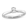 Thumbnail Image 0 of Diamond Solitaire Engagement Ring 1/3 ct tw Oval 14K White Gold (I1/I)