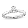 Thumbnail Image 0 of Diamond Solitaire Engagement Ring 1/2 ct tw Oval 14K White Gold (I1/I)