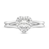 Thumbnail Image 2 of Diamond Halo Engagement Ring 1/2 ct tw Heart/Round 14K White Gold