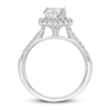 Thumbnail Image 2 of Diamond Halo Engagement Ring 1 ct tw Heart/Round 14K White Gold