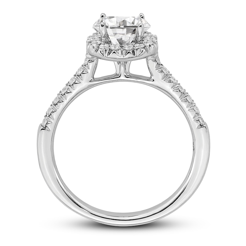 Main Image 2 of Diamond Engagement Ring 3/4 ct tw Round 14K White Gold