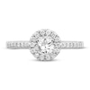 Thumbnail Image 3 of Diamond Engagement Ring 3/4 ct tw Round 14K White Gold