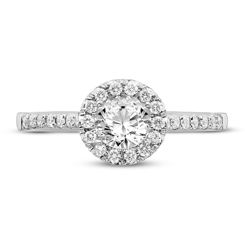 Main Image 3 of Diamond Engagement Ring 3/4 ct tw Round 14K White Gold