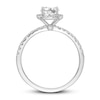 Thumbnail Image 2 of Diamond Engagement Ring 7/8 ct tw Cushion/Round 14K White Gold