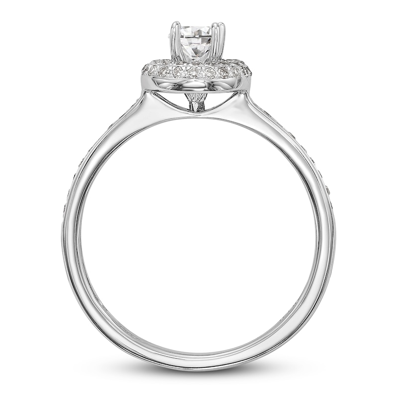 Main Image 2 of Diamond Engagement Ring 3/8 ct tw Round 14K White Gold