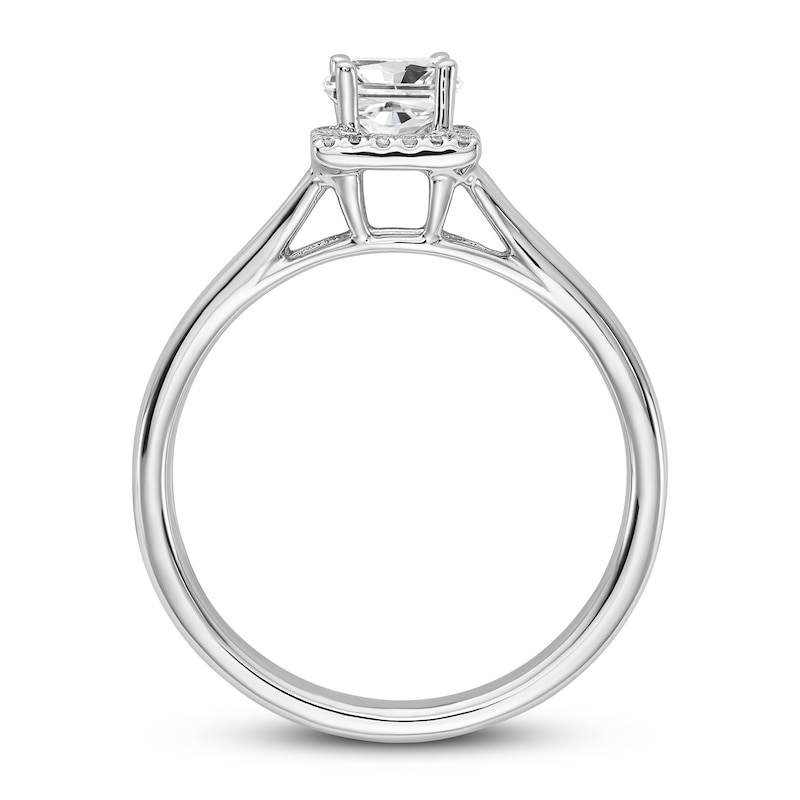 Diamond Solitaire Engagement Ring 1/3 ct tw Princess 14K White Gold