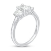 Thumbnail Image 1 of Lab-Created Diamond 3-Stone Engagement Ring 1-1/2 ct tw Oval 14K White Gold
