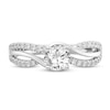 Thumbnail Image 3 of Diamond Engagement Ring 3/4 ct tw Round 14K White Gold