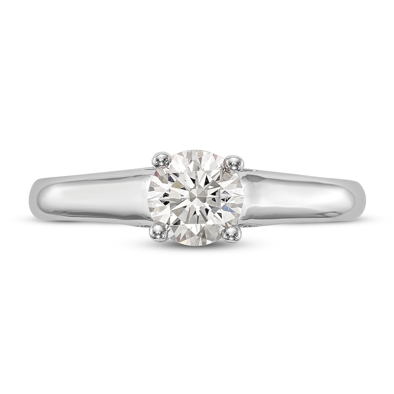 Diamond Solitaire Engagement Ring 1 ct tw Round 14K White Gold