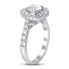 Diamond Engagement Ring 2 ct tw Round 14K White Gold
