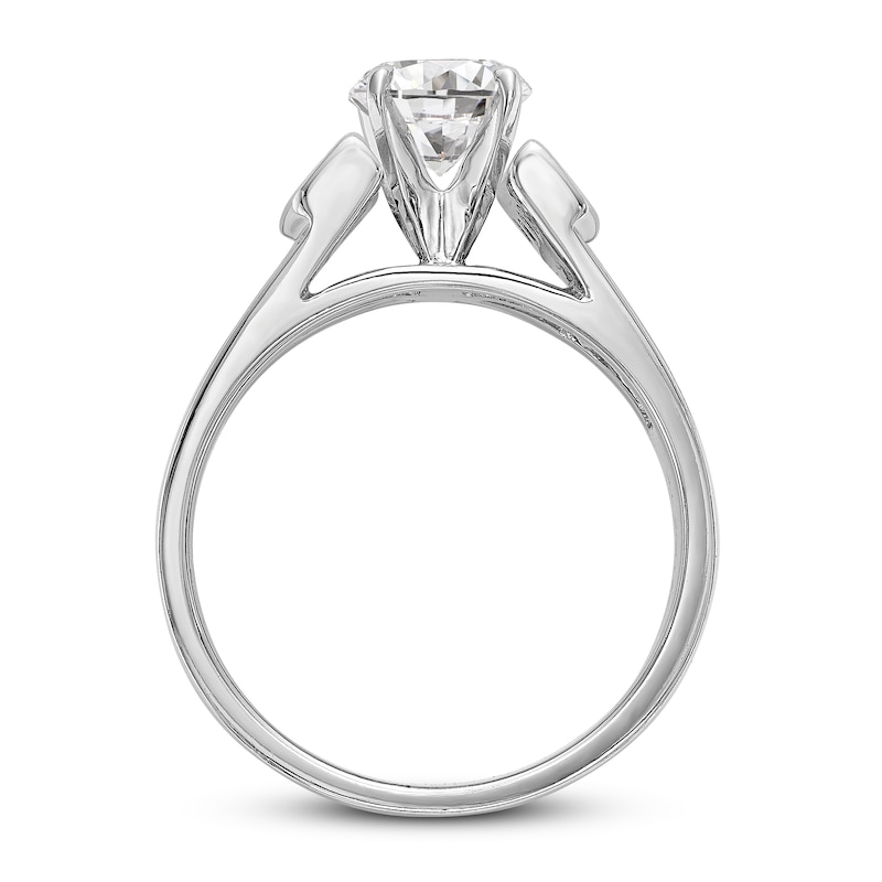 Main Image 2 of Diamond Engagement Ring 1-1/8 ct tw Round 14K White Gold