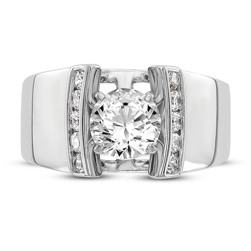 Main Image 3 of Diamond Engagement Ring 1-1/8 ct tw Round 14K White Gold