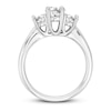 Thumbnail Image 1 of Diamond 3-Stone Engagement Ring 7/8 ct tw Round 14K White Gold