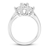 Thumbnail Image 2 of Diamond 3-Stone Engagement Ring 7/8 ct tw Round 14K White Gold