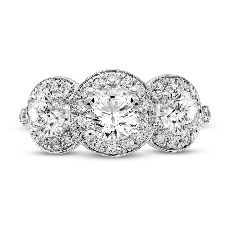 Main Image 3 of Diamond Engagement Ring 1-7/8 ct tw Round 14K White Gold