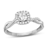 Thumbnail Image 1 of Diamond Engagement Ring 5/8 ct tw Round 14K White Gold
