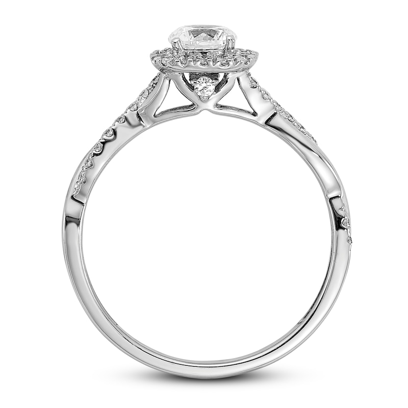 Main Image 2 of Diamond Engagement Ring 5/8 ct tw Round 14K White Gold