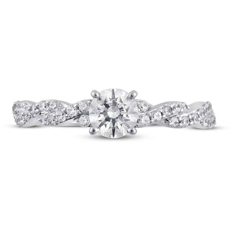 Main Image 3 of Diamond Engagaement Ring 3/4 ct tw Round 14K White Gold