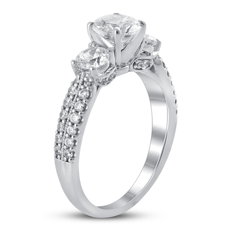 Main Image 2 of Diamond Engagement Ring 2 ct tw Round 14K White Gold