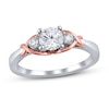 Thumbnail Image 1 of Diamond Engagement Ring 7/8 ct tw Round 14K Two-Tone Gold