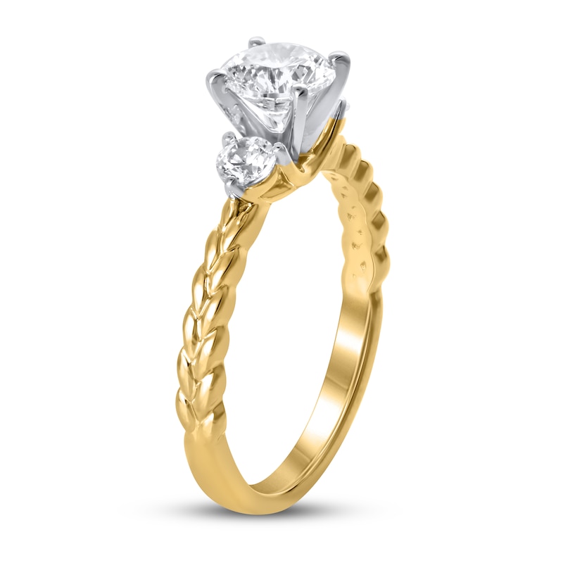Main Image 2 of Diamond Engagement Ring 1-1/5 ct tw Round 14K Yellow Gold