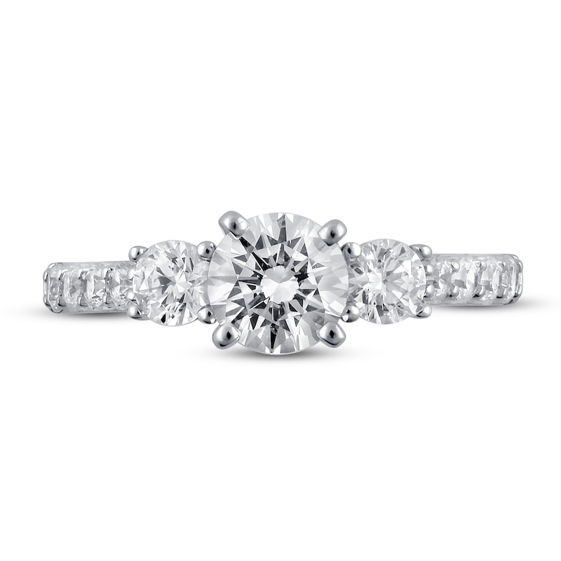 Main Image 3 of Diamond Engagement Ring 1-3/4 ct tw Round 14K White Gold