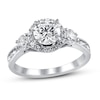 Thumbnail Image 1 of Diamond Engagement Ring 1-1/2 ct tw Round 14K White Gold