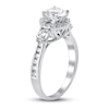 Thumbnail Image 2 of Diamond Engagement Ring 1-1/2 ct tw Round 14K White Gold