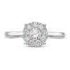Thumbnail Image 2 of Diamond Engagement Ring 1/2 ct tw Round 14K White Gold
