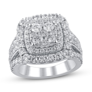 Diamond Engagement Ring 2-1/2 ct tw Round 14K White Gold | Jared