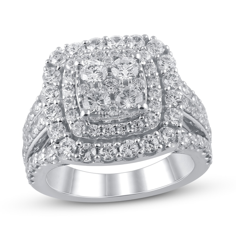 Main Image 1 of Diamond Engagement Ring 2-1/2 ct tw Round 14K White Gold