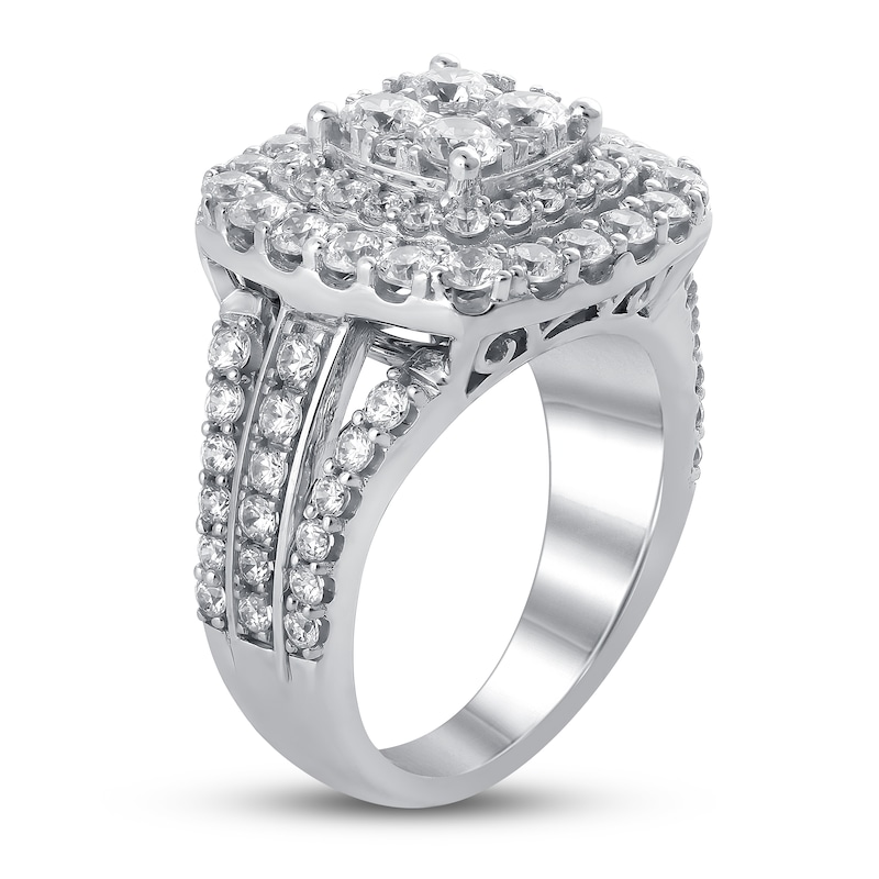 Diamond Engagement Ring 2-1/2 ct tw Round 14K White Gold