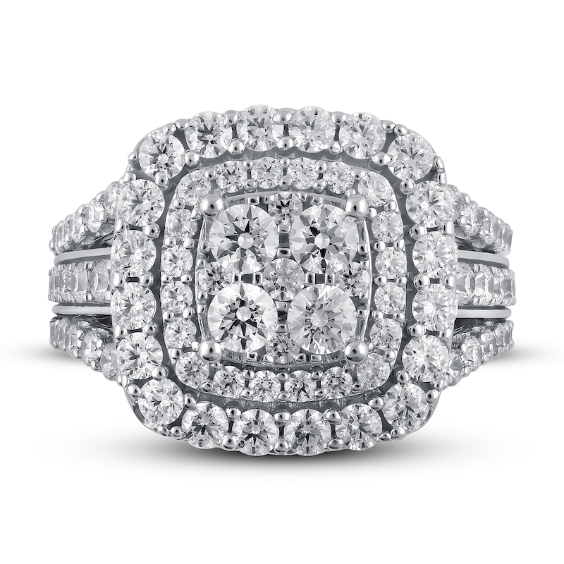 Main Image 3 of Diamond Engagement Ring 2-1/2 ct tw Round 14K White Gold