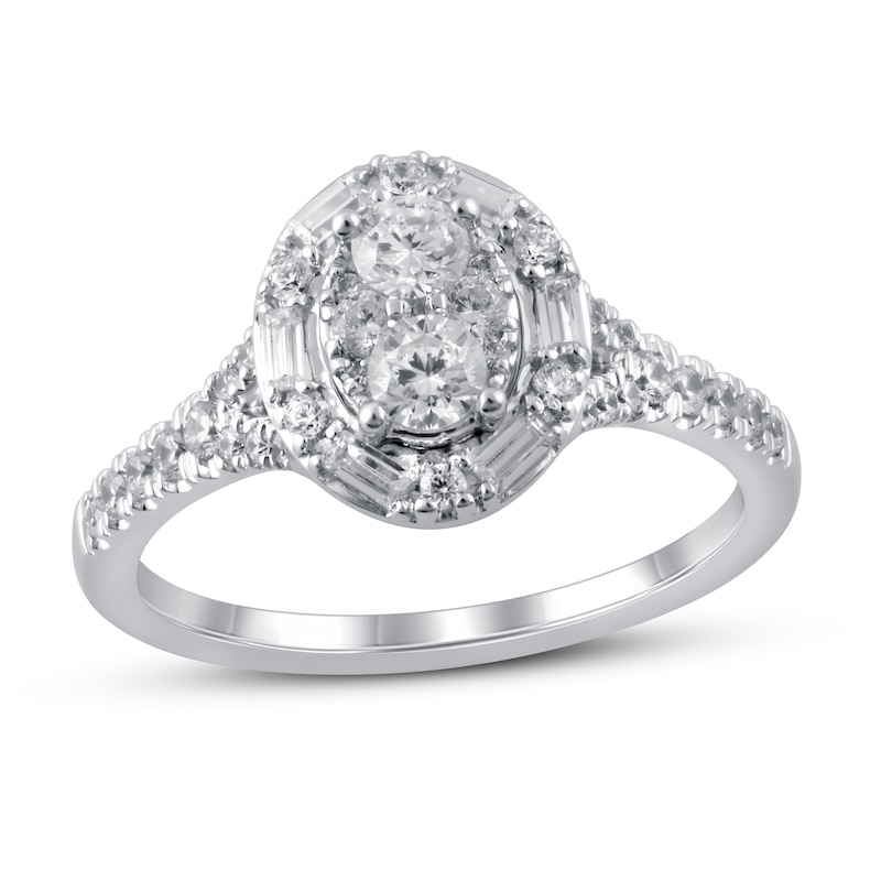 Main Image 1 of Diamond Engagement Ring 1-1/2 ct tw Round 14K White Gold