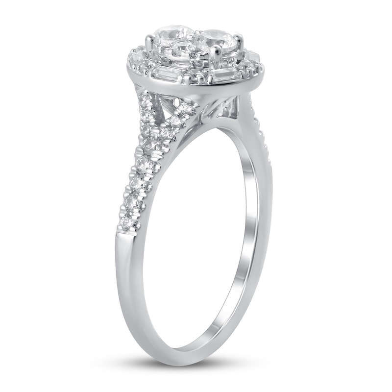 Diamond Engagement Ring 1-1/2 ct tw Round 14K White Gold