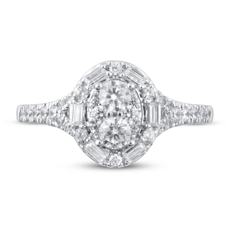 Diamond Engagement Ring 1-1/2 ct tw Round 14K White Gold