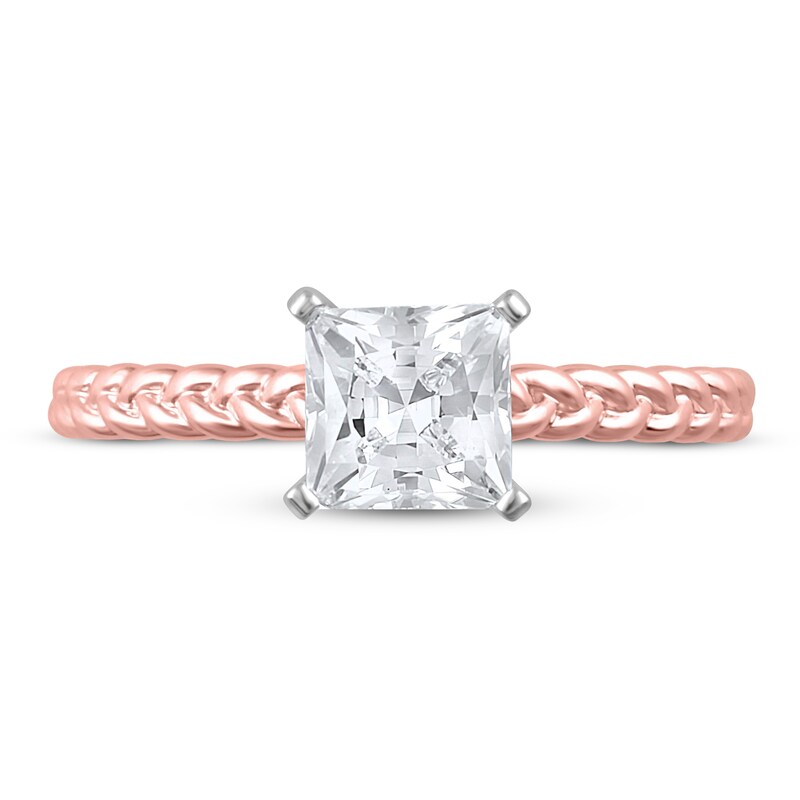 Diamond Engagement Ring 1 ct tw Princess 14K Rose Gold (SI2/I)