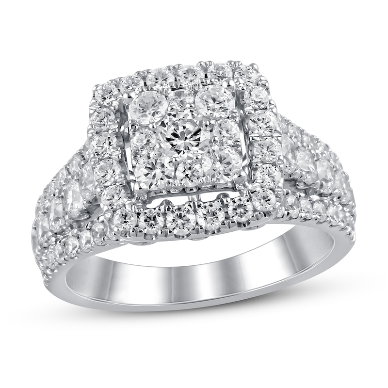 Diamond Engagement Ring 1-1/2 ct tw Round 14K White Gold | Jared