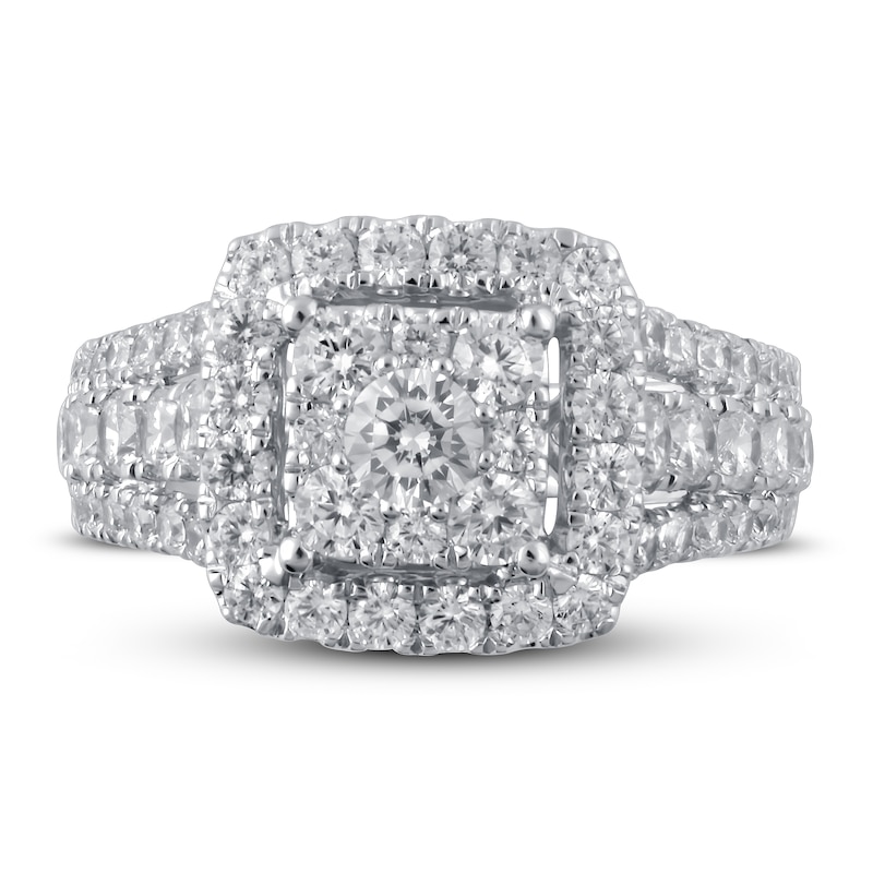 Main Image 3 of Diamond Engagement Ring 2 ct tw Round 14K White Gold