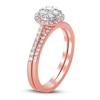Thumbnail Image 2 of Diamond Bridal Set 1/2 ct tw Round 14K Rose Gold