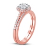 Thumbnail Image 1 of Diamond Bridal Set 1/2 ct tw Round 14K Rose Gold