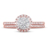 Thumbnail Image 2 of Diamond Bridal Set 1/2 ct tw Round 14K Rose Gold