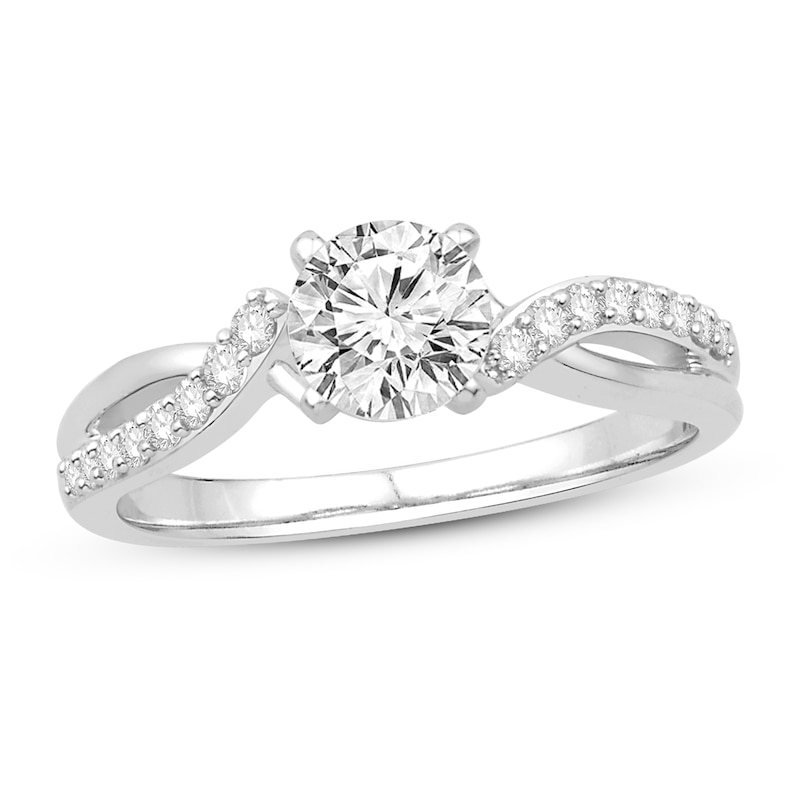 Diamond Engagement Ring 1 ct tw Round 14K White Gold