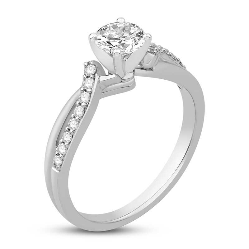 Diamond Engagement Ring 1 ct tw Round 14K White Gold