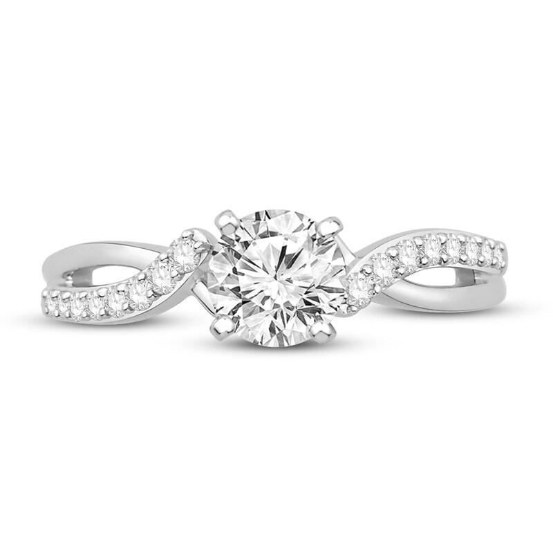 Diamond Engagement Ring 1 ct tw Round 14K White Gold