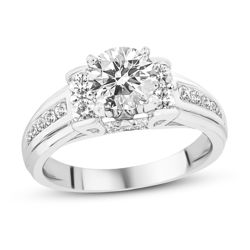 Main Image 1 of Diamond Engagement Ring 1-1/2 ct tw Round-cut 14K White Gold